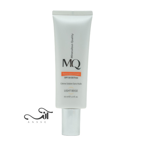 کرم ضد آفتاب رنگی ام کیو SPF50 مدل LIGHT BEIGE OIL FREE